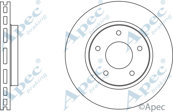 APEC BRAKING Jarrulevy DSK2666